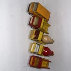 Lot Of 5 Tiny Tonka Trucks As-Is See Photos CementMixer,DumpTruck,SchoolBus,FT