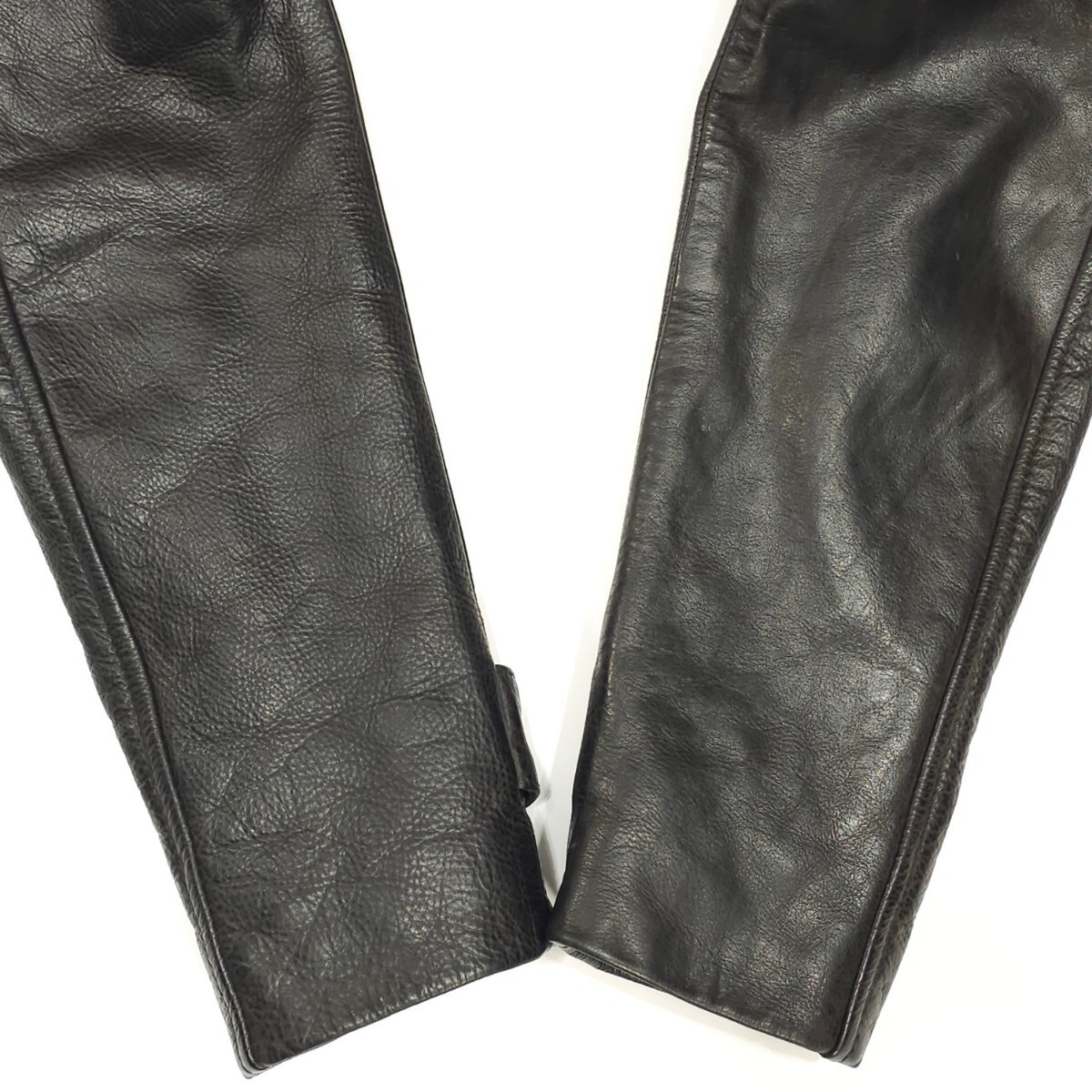 Vintage Belstaff Leather Riders Jacket Jacket Outer Mens Size 44 Black Very Rare image 9