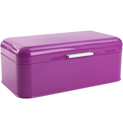 Extra Large Purple Bread Box for Kitchen Countertop - Holds 2 Bread Loaves! -...