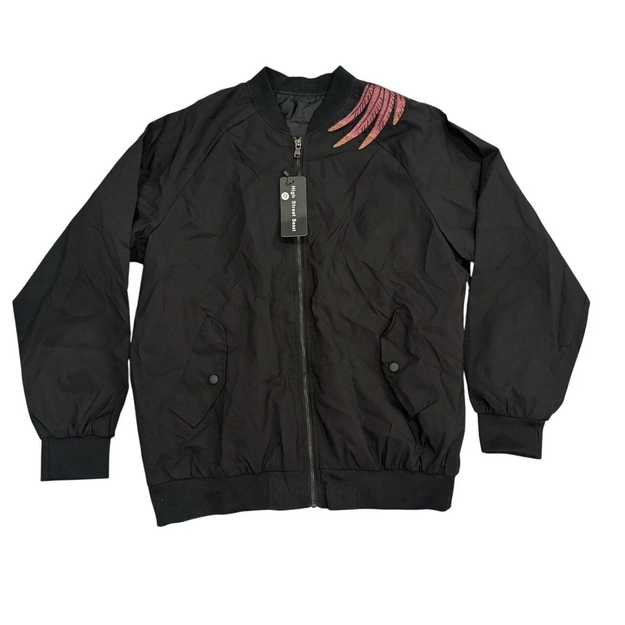 High Street Beast GXP1999 Men's XL Phoenix Bomber Jacket Black NWT image 3