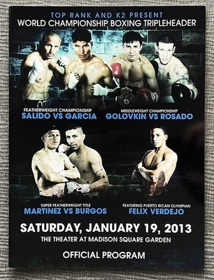 GGG Gennady Golovkin vs Gabe Rosado Boxing Program MSG 2013 Tripleheader
