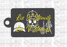 Dodger Sugar Skull - Face Painting STENCIL