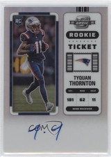 2022 Contenders Optic Rookie Ticket RPS Silver Prizm Tyquan Thornton Auto ld5