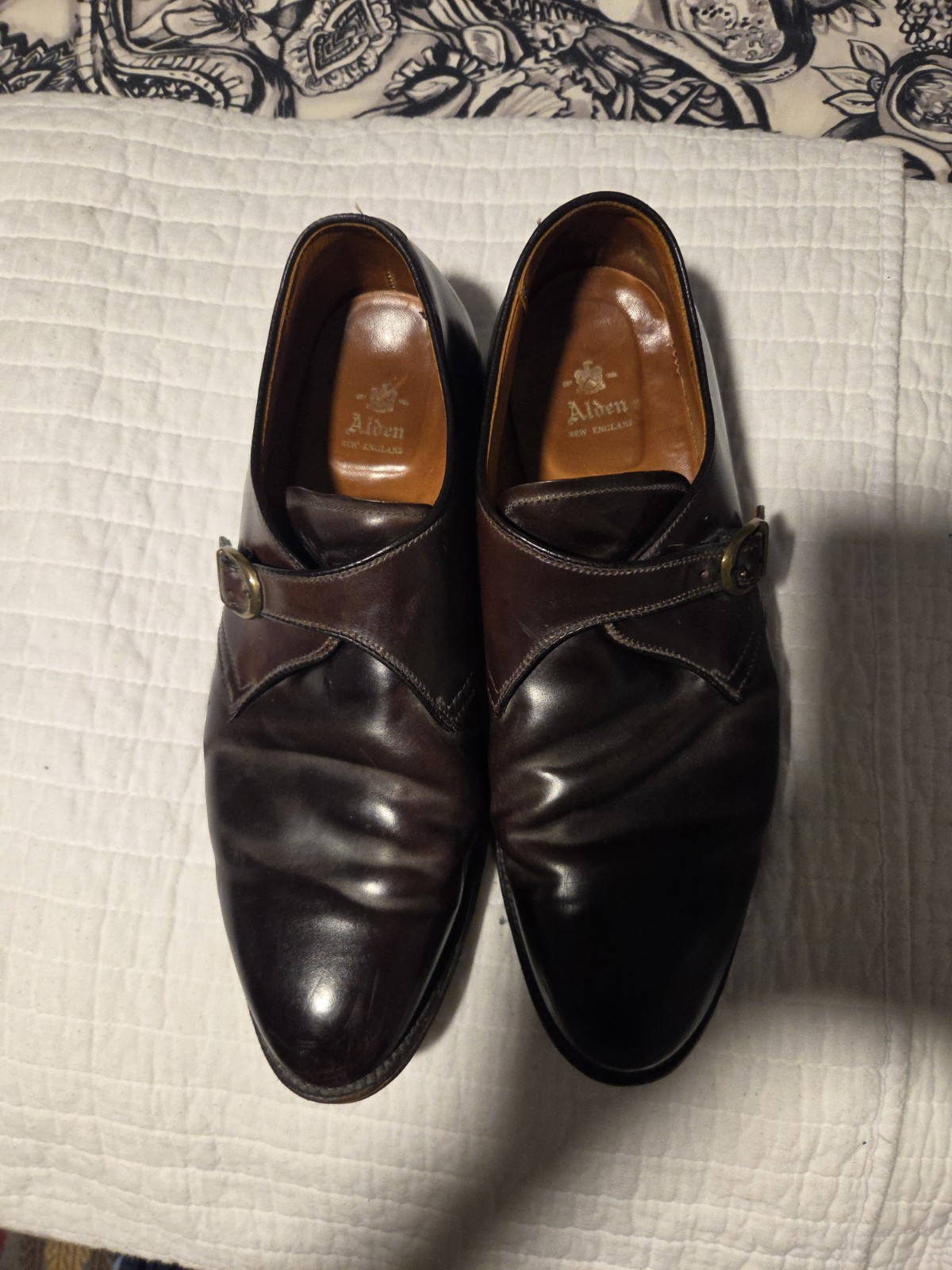 Alden 954 Color 8 Shell Cordovan Monk Strap