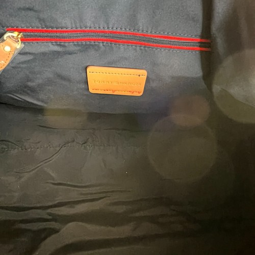 Borsone Tommy Hilfiger colorblock rosso navy bianco tela palestra viaggio weekend - Foto 11 di 21