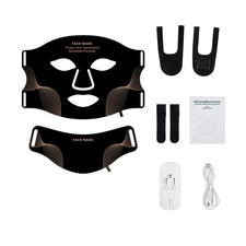 Silicone LED Mask Face with Neck 7 Colors LED Photon Red Light Infrared Therapy