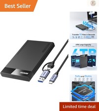 Ultra-Fast 6Gbps SATA to USB Enclosure for 2.5 Inch Hard Drives - Plug  Play