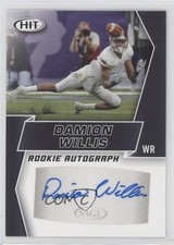 2019 Sage Hit Premier Draft Rookie Auto Black Damion Willis #A82 Auto 0sk0