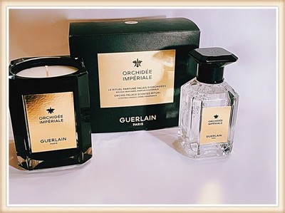 GUERLAIN  Orchidee imperiale DUO :scented Candle & home Parfum, limited Edition