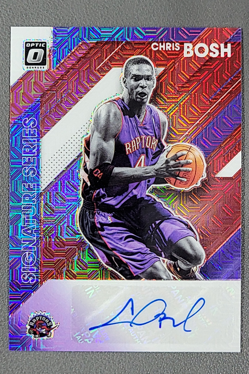 2019-20 Panini Donruss Optic Chris Bosh Signature Series Auto Choice Prizm