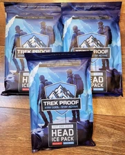 Trekproof 3 Pack Migraine Relief Cap Hot or Cold Therapy Mask Gel Headache