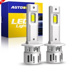 AUTOONE H1 LED Headlight Bulbs Kit High Low Beam 6500K White 80000LM Bright 2-6x