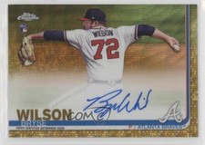 2019 Topps Chrome Rookie Gold Wave Refractor 30/50 Bryse Wilson #RA-BW Auto ib1