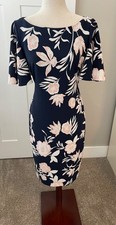 ELIZA J - Navy, Pink, White Dress - Size 8