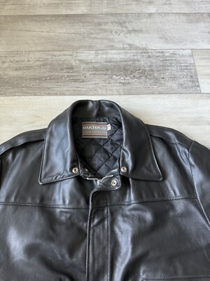 その他ブランド / OAKTON/フライトジャケット/M/レザー/BLK VTG Oakton Limited Men's Black Leather Bomber Jacket Size 48 Tall