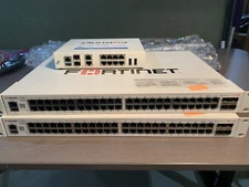 Fortinet Small Enterprise FG-80F firewall, 148F-POE switches,  FAP-231F WAPS