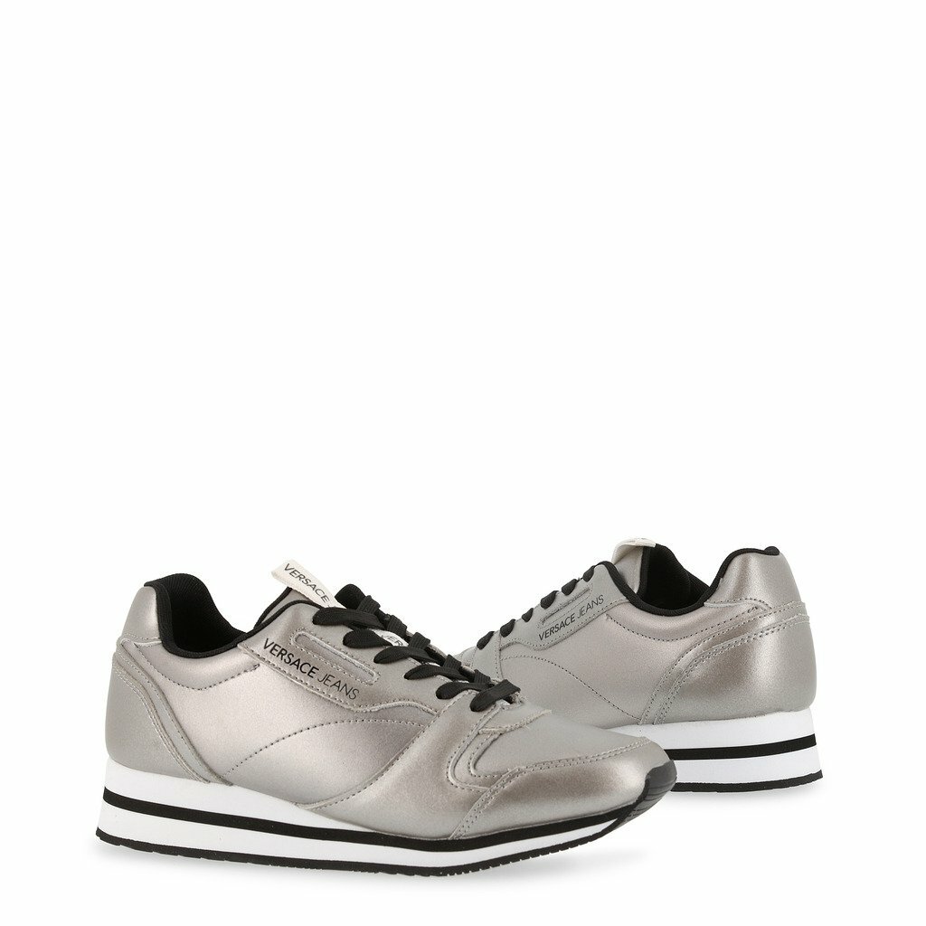 Versace Jeans Womens Grey Grey Grey Sneakers with logo a32620 Versace Jeans Womens Grey Grey Grey Sneakers with logo a32620