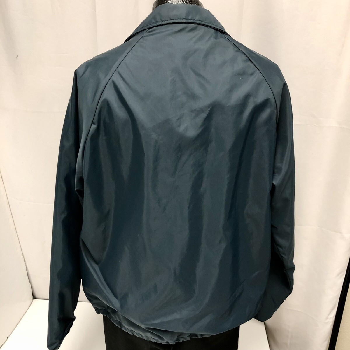 Vtg 70 80's Swingster Blue Nylon Police Cop Coat Texas STATE