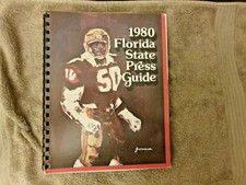 1980 FLORIDA STATE FOOTBALL MEDIA GUIDE Yearbook RON SIMMONS FSU RICK STOCKSTILL