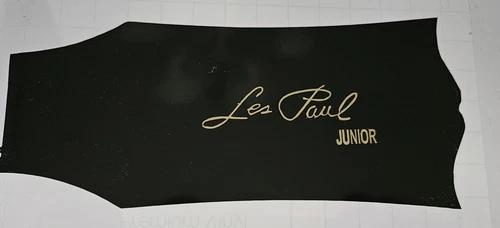  Guitar  Gibson Logo Les PAUL  &   Junior  Die-Cut Gold Vinyl Decal