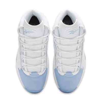 Reebok Question Mid White Blue Allen Iverson Denver Nuggets  display picture 1