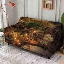 Law Law Light Sky Stretch Sofa Cover Lounge Couch Slipcover Recliner Protector