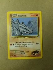 Brock's Rhyhorn 70/132 - Gym Heroes- VINTAGE WOTC POKEMON CARD - NM
