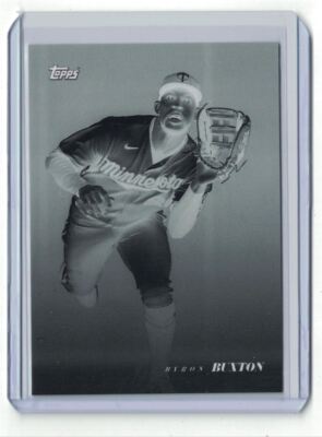 2022 Topps On Demand Black & White Byron Buxton Negative #3/99 Minnesota Twins