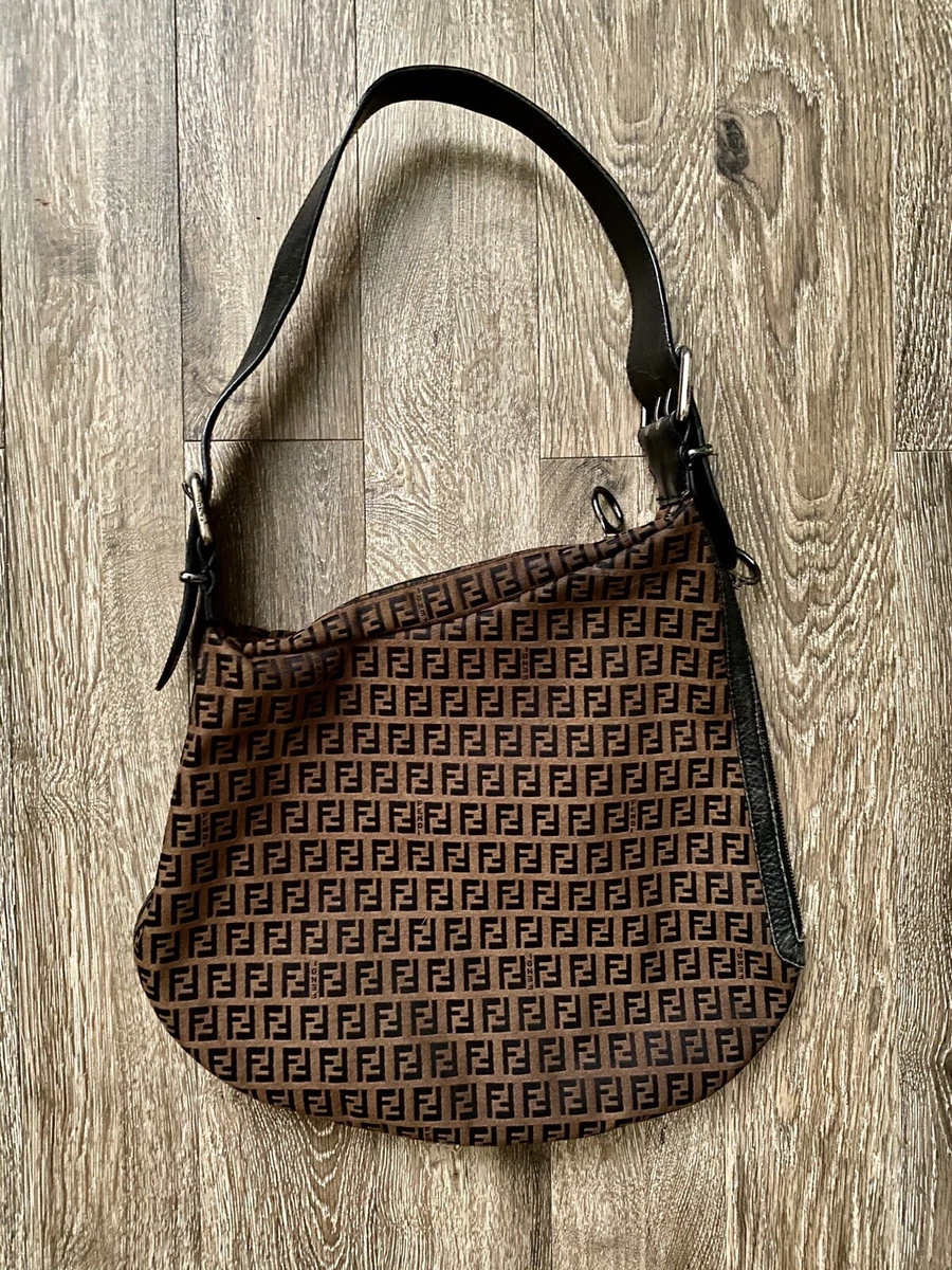 AUTHENTIC FENDI ZUCCA HOBO BAG LARGE SIZE