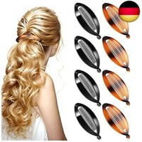Bananen Clips 8Pcs Fisch Haarspangen Bananen Haarklammer Pferdeschwanz