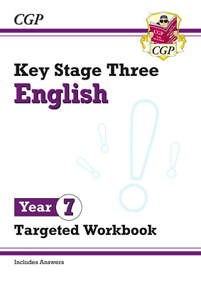 New KS3 English Year 7 Targeted Workbook (with answers)  by C G P Books New Book