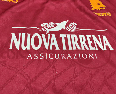 AS ROMA ASICS 1994-95 VINTAGE FOOTBALL SHIRT JERSEY SOCCER JERSEY