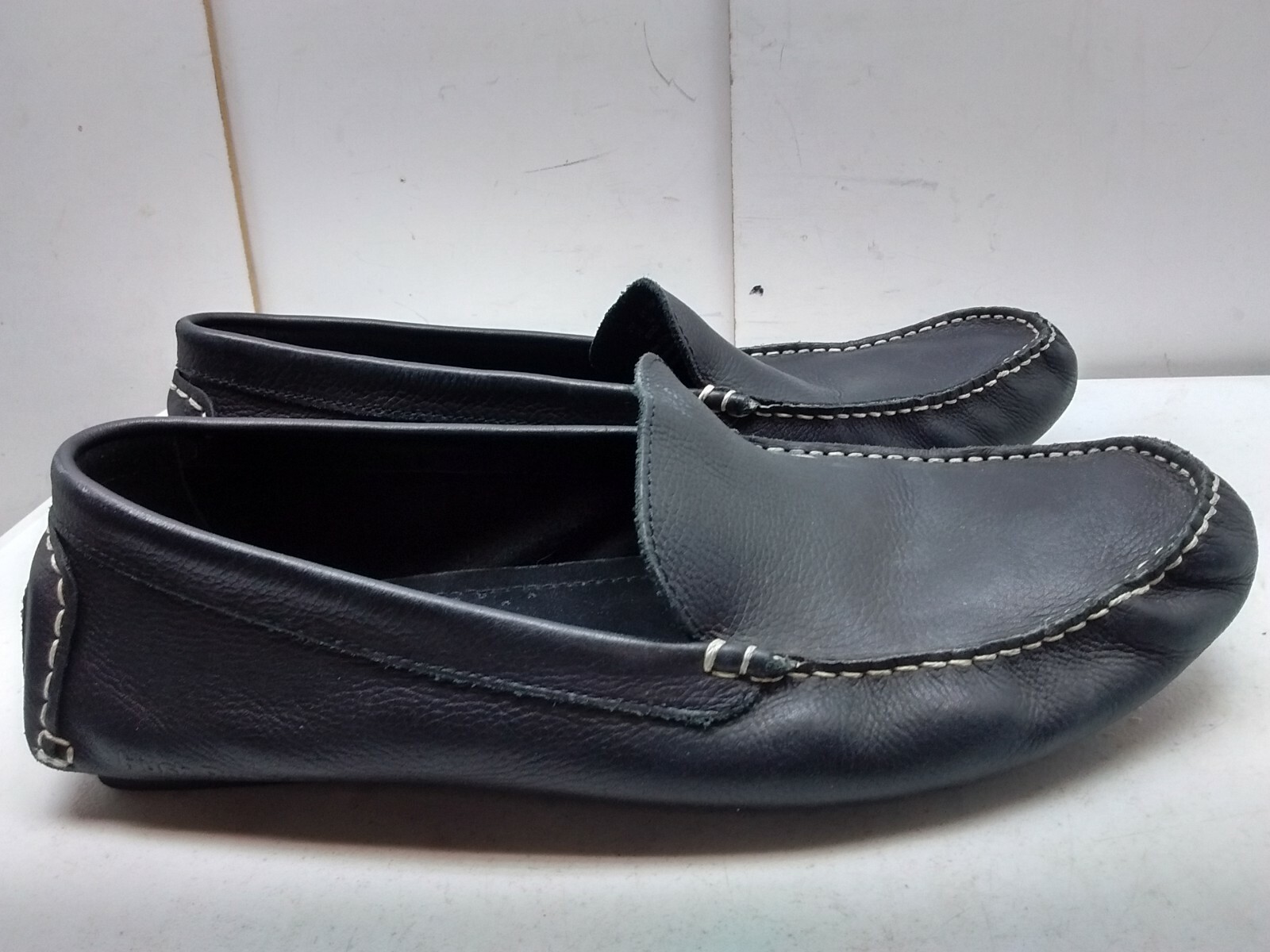 hush puppies black slip on shoes