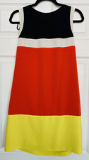 Eliza J women's color block tank dress sz. 6 small mod mid-century style