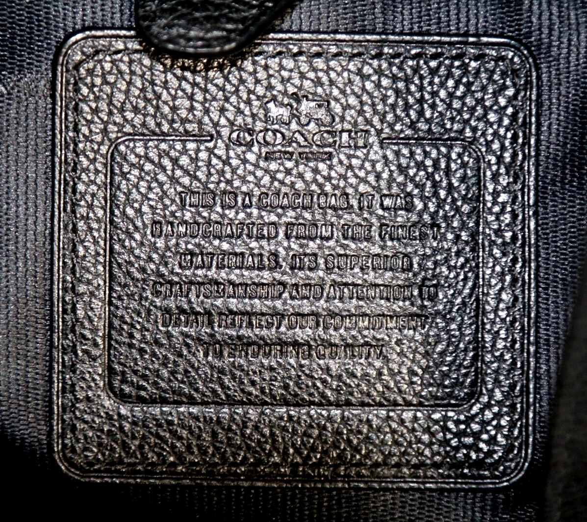 COACH BELLISSIMO EDIE NERO CIOTTOLI 31? BORSA A TRACOLLA IN PELLE USATA