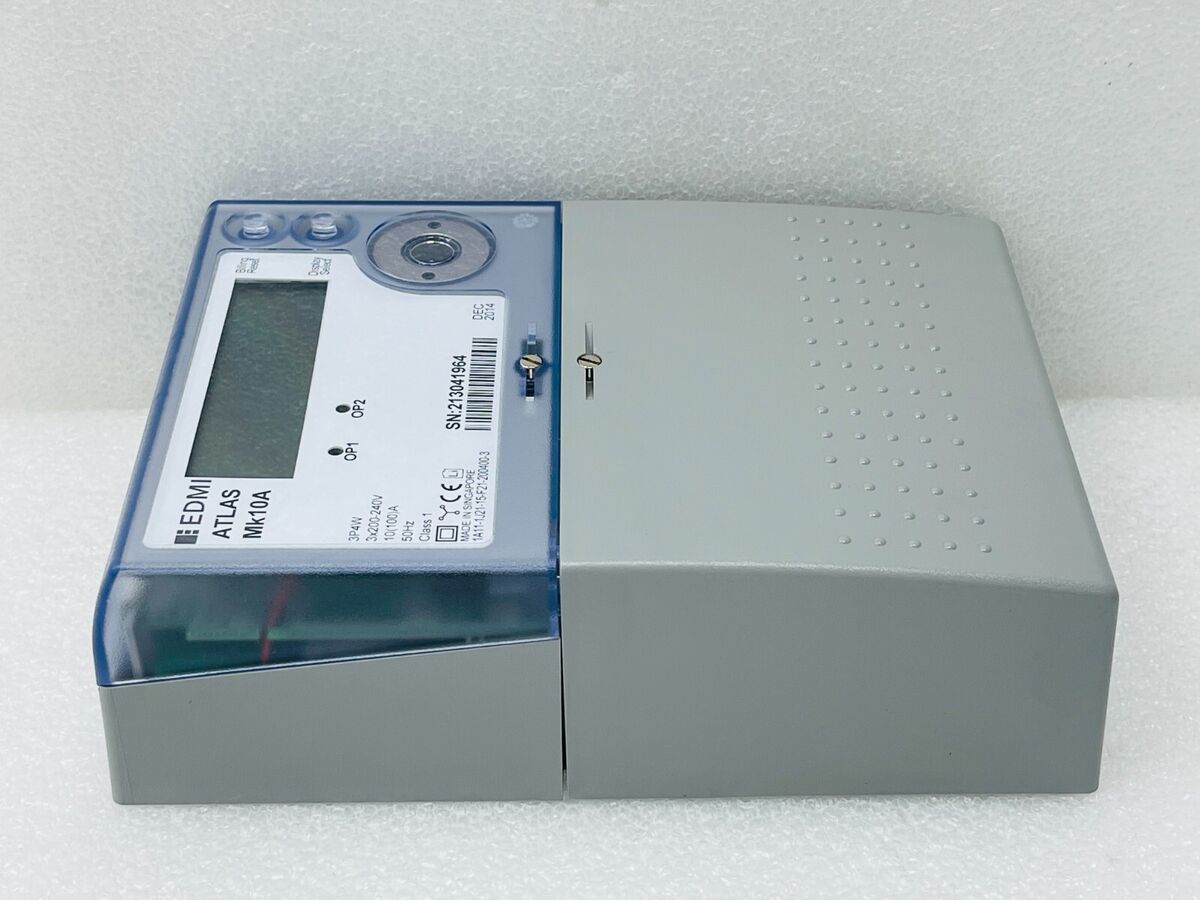 EDMI Atlas MK10A Electricity Meter, 3P4W 3x200-240V, 5Hz EDMI Atlas MK10A Electricity Meter, 3P4W 3x200-240V, 5Hz