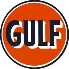 Gulf Gasoline Motor Oil Vinyl Decal Sticker Waterproof