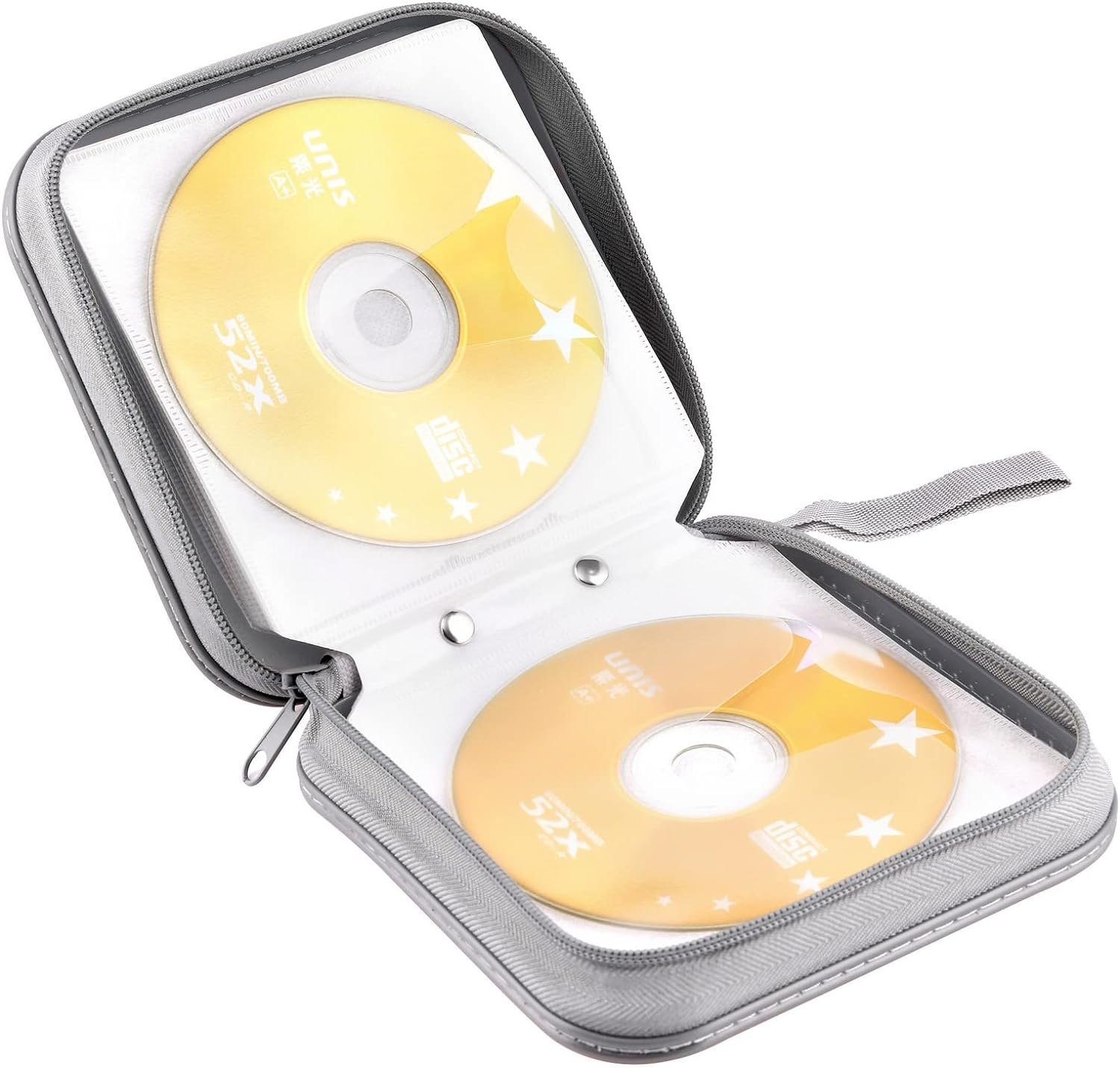 CD Case, DVD Case Wallet Holder Binder 48 Capacity CD/DVD Cases Storage