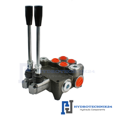 Handsteuerventil Handhebelventil Hydraulik 80L 4fach für Doppelwirkende zylinder