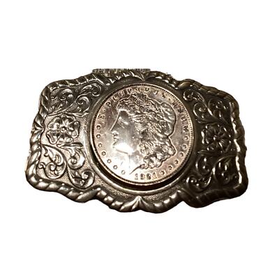 LAST CHANCE! Nickel Silver Bell E. Pluribus Unum Silver 1921 Silver Coin Buckle