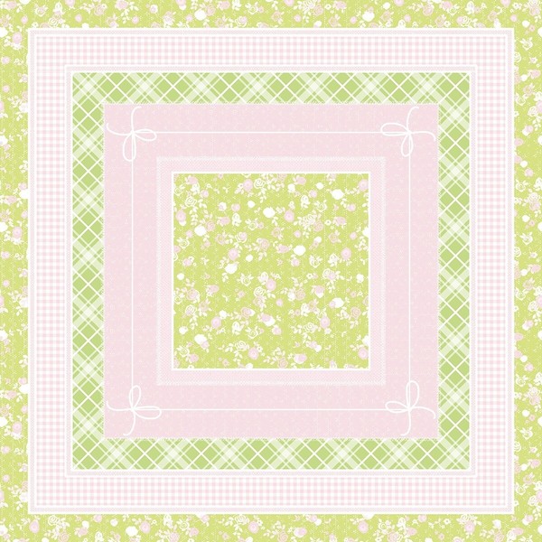 Airlaid Tischdecke Hermine In Rosa-Lime, 80 X 80 Cm, 20 StüCk - Mitteldecke-image