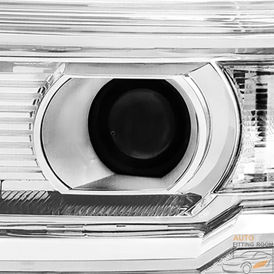 Chrome Headlights fit GMC Sierra 1500 2014-2018 & 15-19 2500 3500HD White Concer Foto 4 de 4