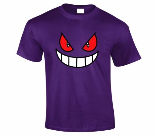Gengar  Face  style inspired T-Shirt TV Show Catchem All T shirt Unisex T shirt - Afbeelding 1 van 1