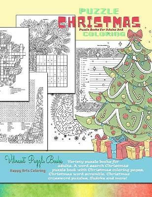 CHRISTMAS puzzle books for adults and coloring. Variety puzzle books ...