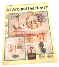 A-2 Vintage 1987 All Around the House Decorative Craft & Painting Book & Pattern