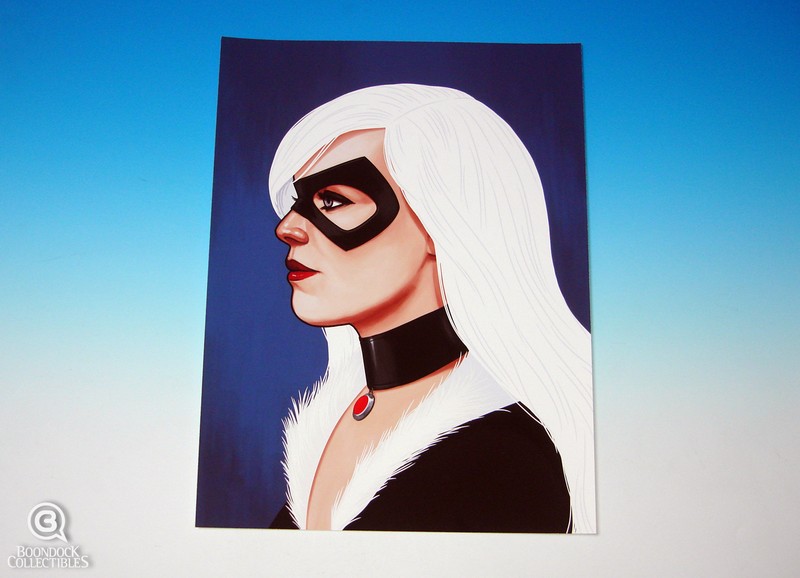 Mondo Black Cat Mike Mitchell Portrait Print Marvel Comics Giclee Proof