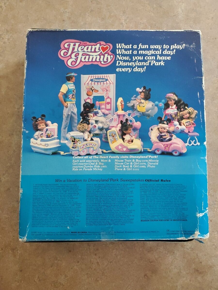 1990 The Heart Family Visits Disneyland Park Mom Girl Dad