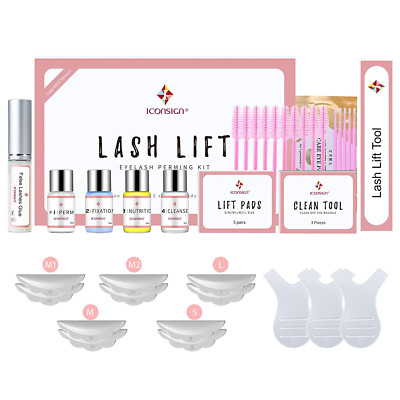 Iconsign Upgrade Lash Lift kit, Lifting Eyelashes Lasting 6-8 Weeks, Lash Perm
