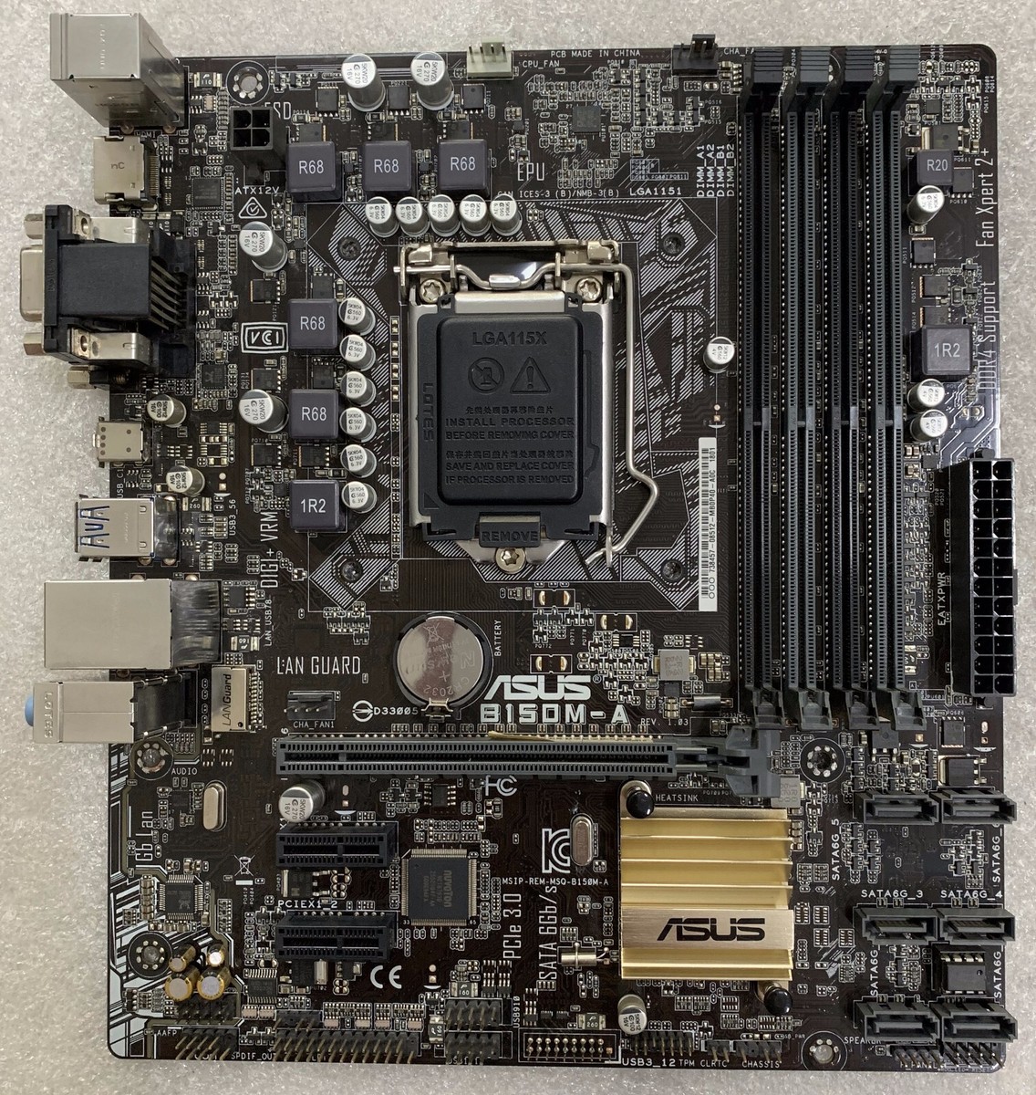 ASUS B150M-A Motherboard LGA1151 Chipset Intel B150 DDR4 DVI HDMI