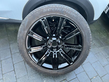 RANGE ROVER SPORT VOGUE 21 INCH ALLOY WHEEL+TYRE GLOSS BLACK P/N GK5M-1007-AA